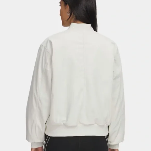 NWT New Under Armour Women’s Expanse Fleece Lined Bomber Jacket Medium M Coat - Picture 2 of 6